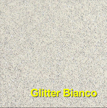 PVC glitter bianco
