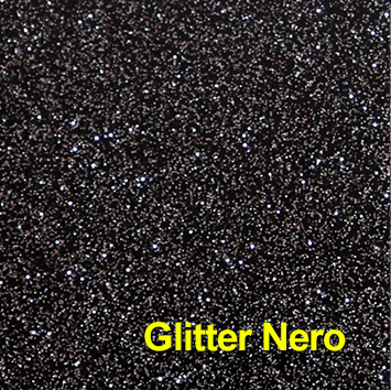 PVC glitter nero
